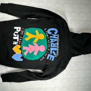 Colorful Graphic Black Hoodie